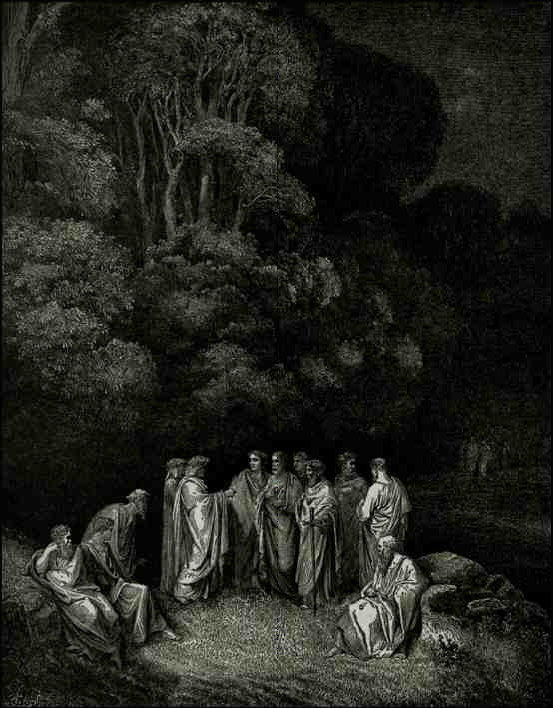 A Divina Comédia (La Divina Commedia, La Divina Comédia), Inferno, Canto  14: A violenta, atormentada na chuva de fogo - por Dante Alighieri