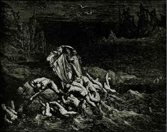 Inferno, Canto 2: O céu escuro da primeira noite, ilustração de A Divina  Comédia de Dante Alighieri, 1885
